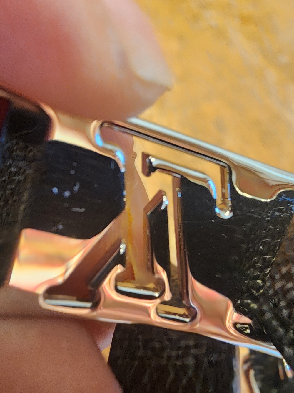 Louis Vuitton Damier Graphite Sign It double bracelet with silver-toned LV logo - Picture 4 of 10